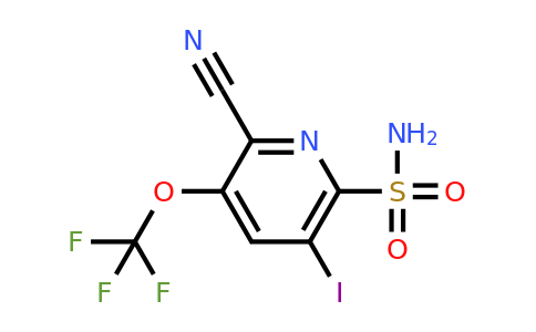 2-Cyano-5-iodo-3-(trifluoromethoxy)pyridine-6-sulfonamide