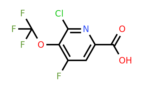 1804789-33-0 | 2-Chloro-4-fluoro-3-(trifluoromethoxy)pyridine-6-carboxylic acid