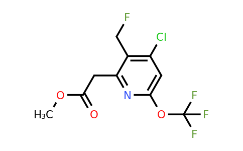 1804792-15-1 | Methyl 4-chloro-3-(fluoromethyl)-6-(trifluoromethoxy)pyridine-2-acetate