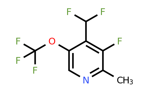 4-(Difluoromethyl)-3-fluoro-2-methyl-5-(trifluoromethoxy)pyridine