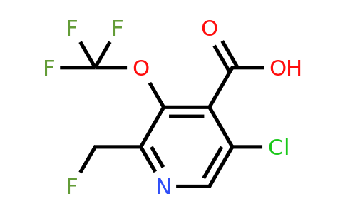5-Chloro-2-(fluoromethyl)-3-(trifluoromethoxy)pyridine-4-carboxylic acid