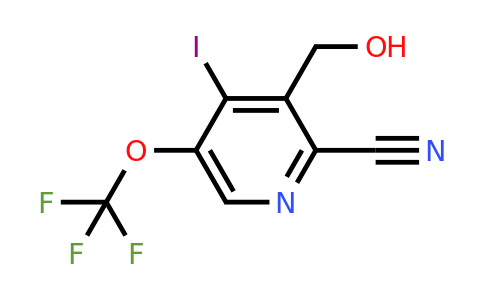 2-Cyano-4-iodo-5-(trifluoromethoxy)pyridine-3-methanol