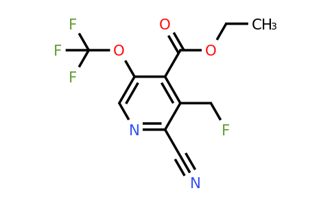 1804806-27-6 | Ethyl 2-cyano-3-(fluoromethyl)-5-(trifluoromethoxy)pyridine-4-carboxylate