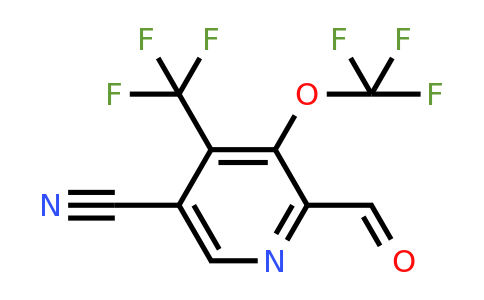 5-Cyano-3-(trifluoromethoxy)-4-(trifluoromethyl)pyridine-2-carboxaldehyde