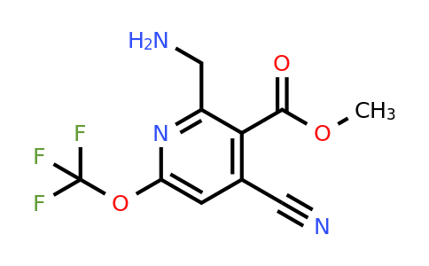 Methyl 2-(aminomethyl)-4-cyano-6-(trifluoromethoxy)pyridine-3-carboxylate