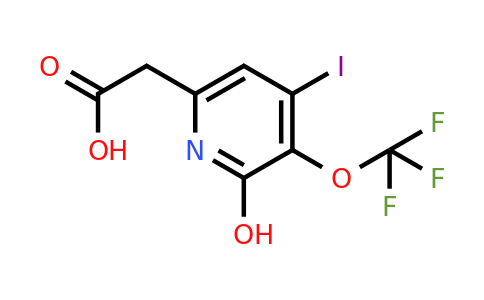 2-Hydroxy-4-iodo-3-(trifluoromethoxy)pyridine-6-acetic acid
