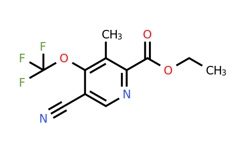 Ethyl 5-cyano-3-methyl-4-(trifluoromethoxy)pyridine-2-carboxylate