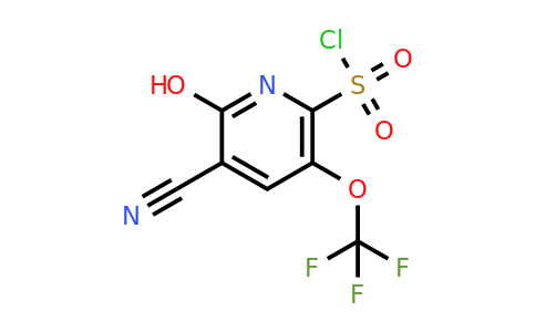 3-Cyano-2-hydroxy-5-(trifluoromethoxy)pyridine-6-sulfonyl chloride