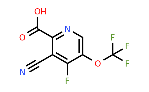 3-Cyano-4-fluoro-5-(trifluoromethoxy)pyridine-2-carboxylic acid