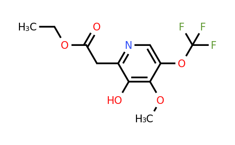 1804824-23-4 | Ethyl 3-hydroxy-4-methoxy-5-(trifluoromethoxy)pyridine-2-acetate
