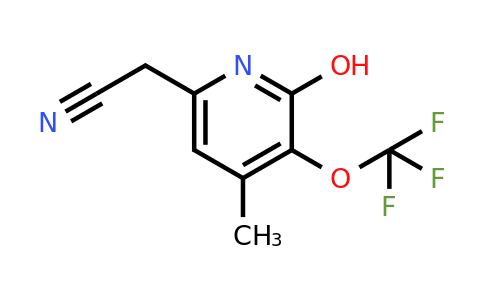2-Hydroxy-4-methyl-3-(trifluoromethoxy)pyridine-6-acetonitrile