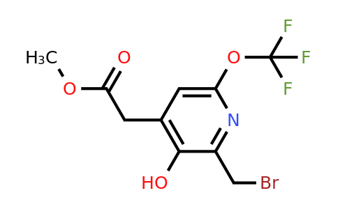 Methyl 2-(bromomethyl)-3-hydroxy-6-(trifluoromethoxy)pyridine-4-acetate