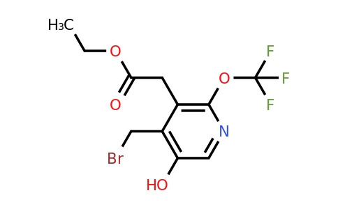 Ethyl 4-(bromomethyl)-5-hydroxy-2-(trifluoromethoxy)pyridine-3-acetate