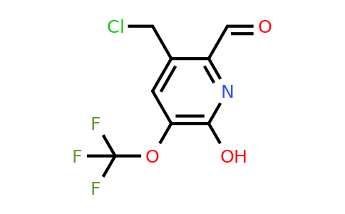 5-(Chloromethyl)-2-hydroxy-3-(trifluoromethoxy)pyridine-6-carboxaldehyde