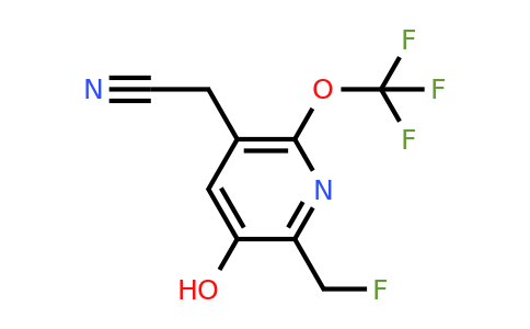 2-(Fluoromethyl)-3-hydroxy-6-(trifluoromethoxy)pyridine-5-acetonitrile
