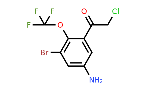 1804840-80-9 | 5'-Amino-3'-bromo-2'-(trifluoromethoxy)phenacyl chloride