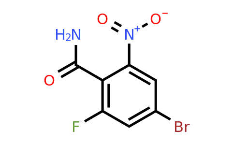 1804841-99-3 | 4-Bromo-2-fluoro-6-nitrobenzamide