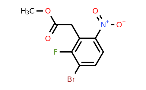 1804844-82-3 | Methyl 3-bromo-2-fluoro-6-nitrophenylacetate