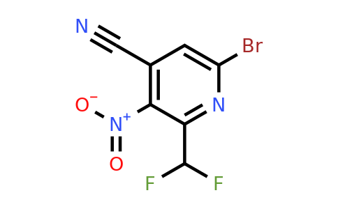 6-Bromo-4-cyano-2-(difluoromethyl)-3-nitropyridine