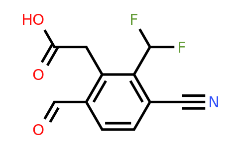 1804847-16-2 | 3-Cyano-2-difluoromethyl-6-formylphenylacetic acid