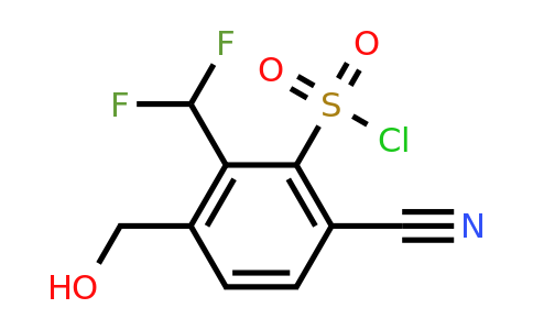 1804848-75-6 | 6-Cyano-2-difluoromethyl-3-(hydroxymethyl)benzenesulfonylchloride