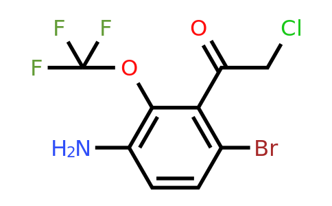 1804848-78-9 | 3'-Amino-6'-bromo-2'-(trifluoromethoxy)phenacyl chloride