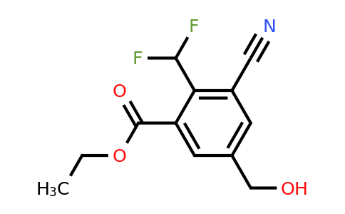 1804849-01-1 | Ethyl 3-cyano-2-difluoromethyl-5-(hydroxymethyl)benzoate