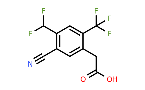 1804849-11-3 | 5-Cyano-4-difluoromethyl-2-(trifluoromethyl)phenylacetic acid
