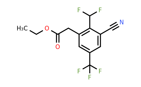 1804849-14-6 | Ethyl 3-cyano-2-difluoromethyl-5-(trifluoromethyl)phenylacetate