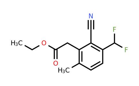 1804849-22-6 | Ethyl 2-cyano-3-difluoromethyl-6-methylphenylacetate