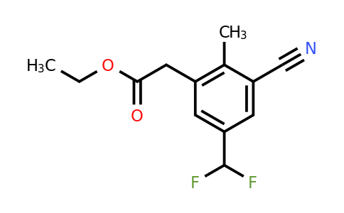 1804849-26-0 | Ethyl 3-cyano-5-difluoromethyl-2-methylphenylacetate