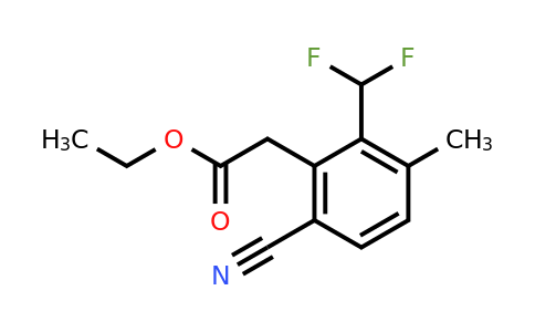 1804849-33-9 | Ethyl 6-cyano-2-difluoromethyl-3-methylphenylacetate