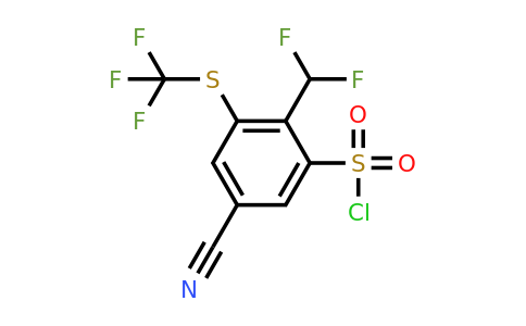 1804849-37-3 | 5-Cyano-2-difluoromethyl-3-(trifluoromethylthio)benzenesulfonylchloride