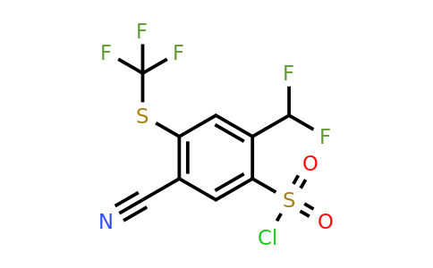 1804849-42-0 | 5-Cyano-2-difluoromethyl-4-(trifluoromethylthio)benzenesulfonylchloride