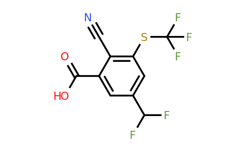 1804849-52-2 | 2-Cyano-5-difluoromethyl-3-(trifluoromethylthio)benzoic acid