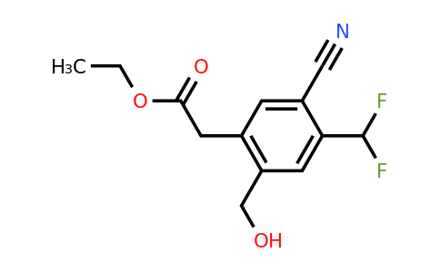 1804849-57-7 | Ethyl 5-cyano-4-difluoromethyl-2-(hydroxymethyl)phenylacetate