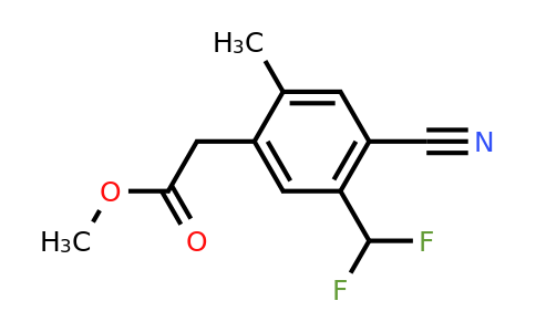 1804849-61-3 | Methyl 4-cyano-5-difluoromethyl-2-methylphenylacetate