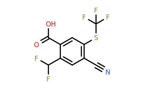 1804849-64-6 | 4-Cyano-2-difluoromethyl-5-(trifluoromethylthio)benzoic acid