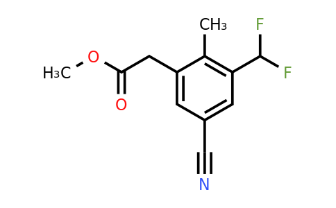 1804849-65-7 | Methyl 5-cyano-3-difluoromethyl-2-methylphenylacetate