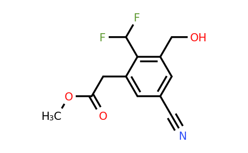 1804849-79-3 | Methyl 5-cyano-2-difluoromethyl-3-(hydroxymethyl)phenylacetate