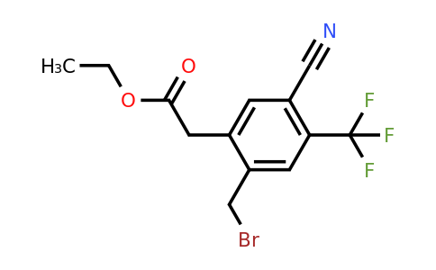 1804849-90-8 | Ethyl 2-bromomethyl-5-cyano-4-(trifluoromethyl)phenylacetate