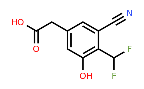 1804849-91-9 | 3-Cyano-4-difluoromethyl-5-hydroxyphenylacetic acid