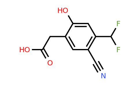 1804850-07-4 | 5-Cyano-4-difluoromethyl-2-hydroxyphenylacetic acid
