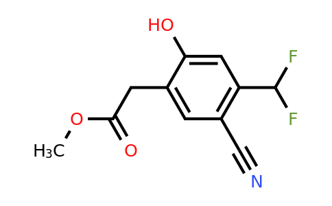 1804850-71-2 | Methyl 5-cyano-4-difluoromethyl-2-hydroxyphenylacetate