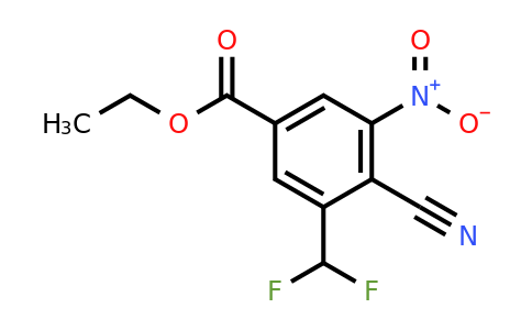 1804850-82-5 | Ethyl 4-cyano-3-difluoromethyl-5-nitrobenzoate