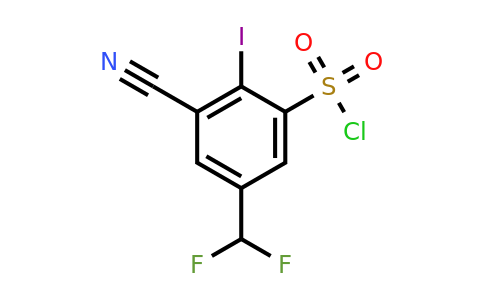 1804851-06-6 | 3-Cyano-5-difluoromethyl-2-iodobenzenesulfonylchloride