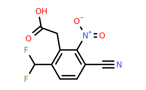 1804851-48-6 | 3-Cyano-6-difluoromethyl-2-nitrophenylacetic acid