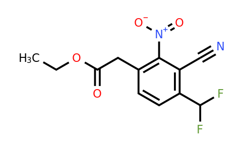 1804851-90-8 | Ethyl 3-cyano-4-difluoromethyl-2-nitrophenylacetate