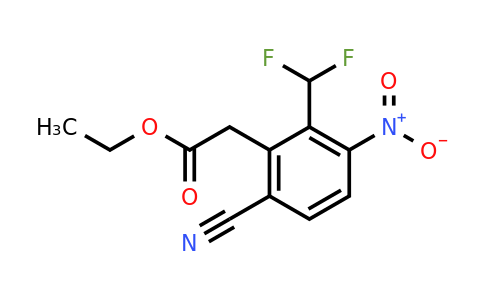 1804852-12-7 | Ethyl 6-cyano-2-difluoromethyl-3-nitrophenylacetate