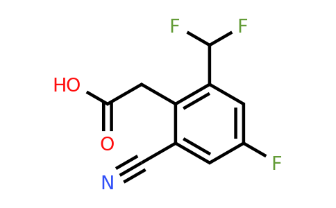 1804852-82-1 | 2-Cyano-6-difluoromethyl-4-fluorophenylacetic acid